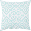 Blue Mint, Ivory / 18" x 18"