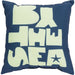 Rain Pillow - 16274 by Livabliss. Made from front: 100% polyester, back: 100% polyester in a coastal style.