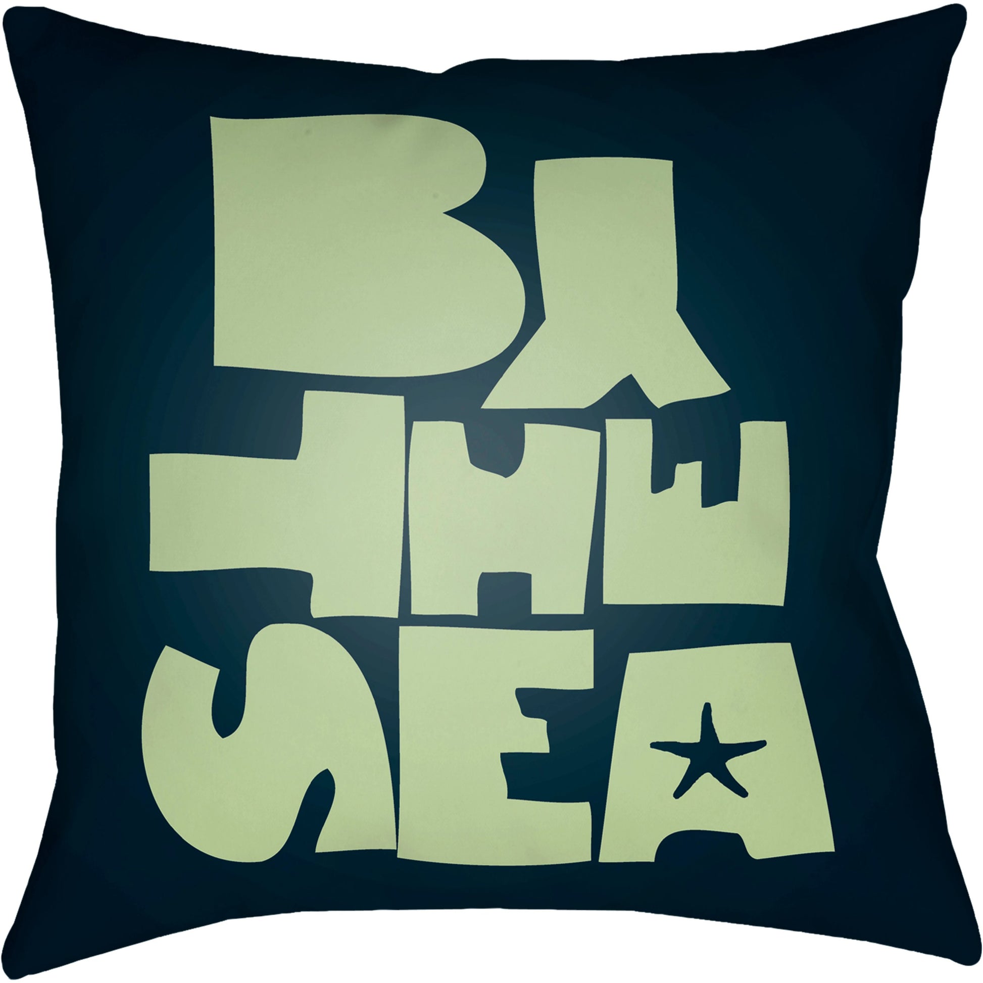 Rain Pillow - 16274 by Livabliss. Made from front: 100% polyester, back: 100% polyester in a coastal style.