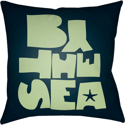 Rain Pillow - 16274 by Livabliss. Made from front: 100% polyester, back: 100% polyester in a coastal style.