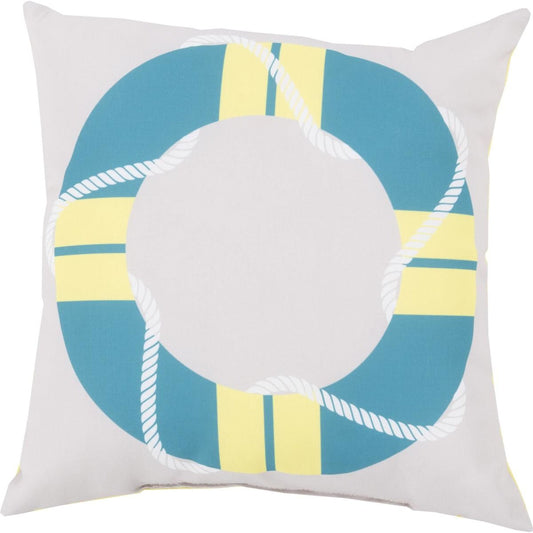 Rain Pillow - 27994 by Livabliss. Made from front: 100% polyester, back: 100% polyester in a coastal style.