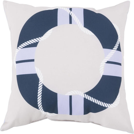 Rain Pillow - 27994 by Livabliss. Made from front: 100% polyester, back: 100% polyester in a coastal style.