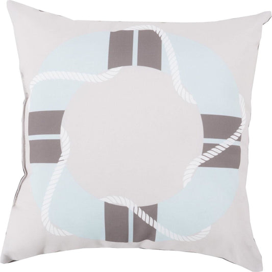 Rain Pillow - 27994 by Livabliss. Made from front: 100% polyester, back: 100% polyester in a coastal style.