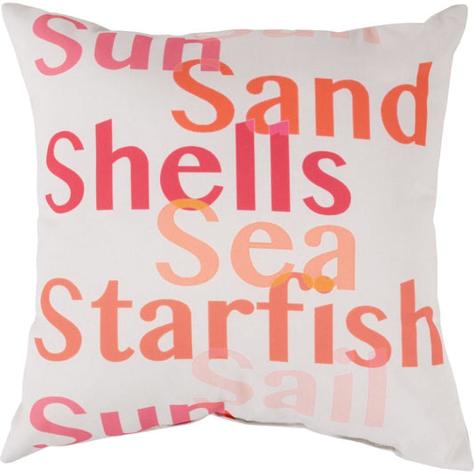 Rain Pillow - 28921 by Livabliss. Made from front: 100% polyester, back: 100% polyester in a coastal style.