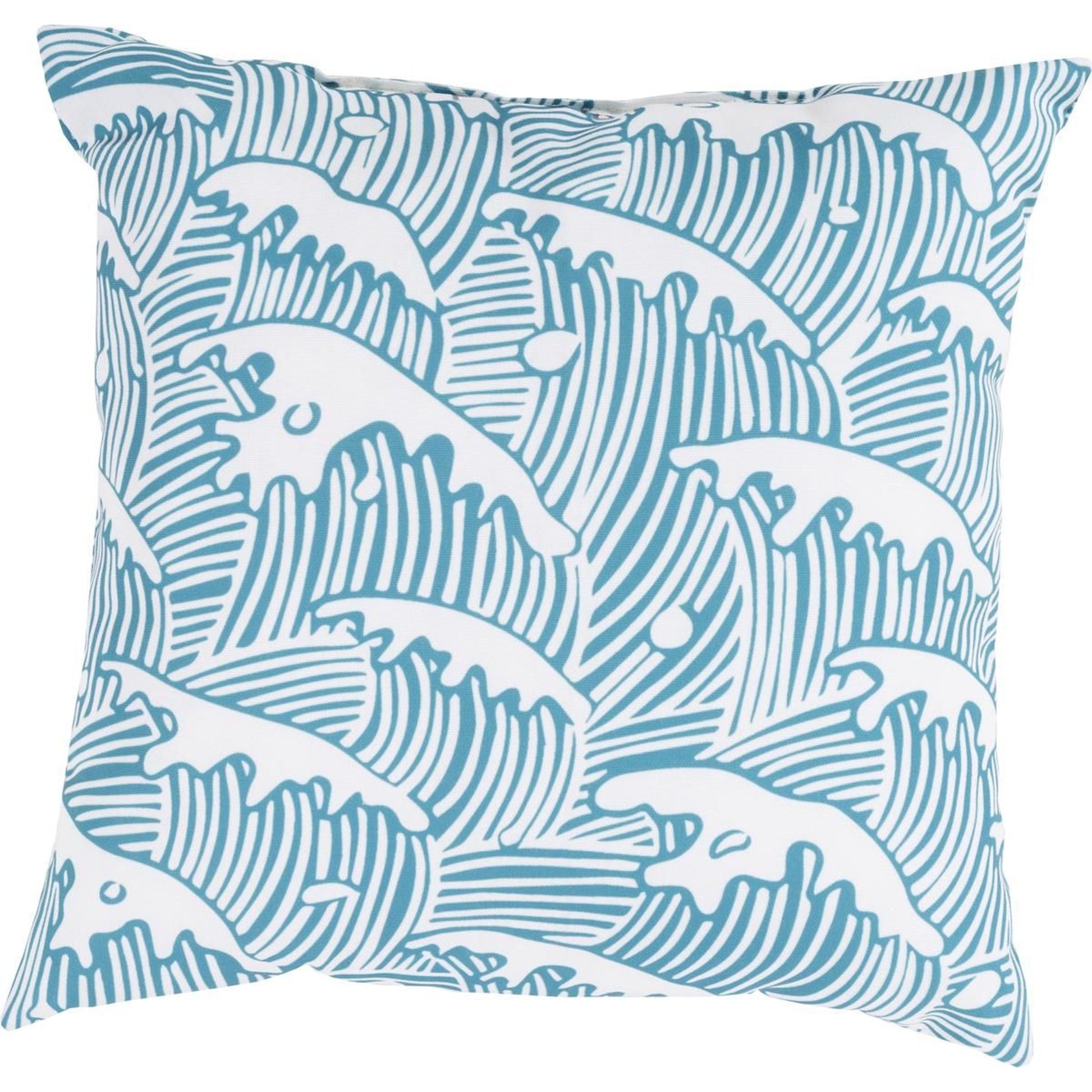 Rain Pillow - 20071 by Livabliss. Made from front: 100% polyester, back: 100% polyester in a coastal style.