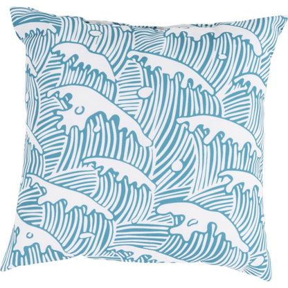 Rain Pillow - 20071 by Livabliss. Made from front: 100% polyester, back: 100% polyester in a coastal style.