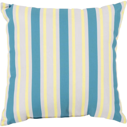 Rain Indoor/Outdoor Pillow by Livabliss. Made from front: 100% polyester, back: 100% polyester in a coastal style.