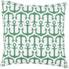 Emerald, Kelly Green, Ivory / 18" x 18"