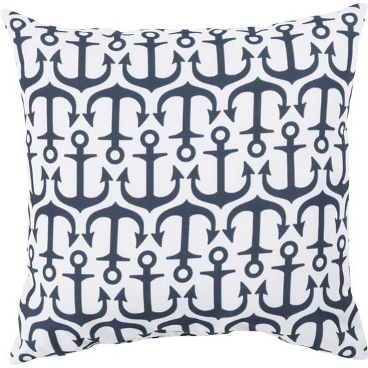 Rain Pillow - 16618 by Livabliss. Made from front: 100% polyester, back: 100% polyester in a coastal style.