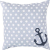 Light Gray, Ivory, Navy / 18" x 18"