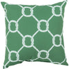 Emerald, Kelly Green, Ivory / 18" x 18"