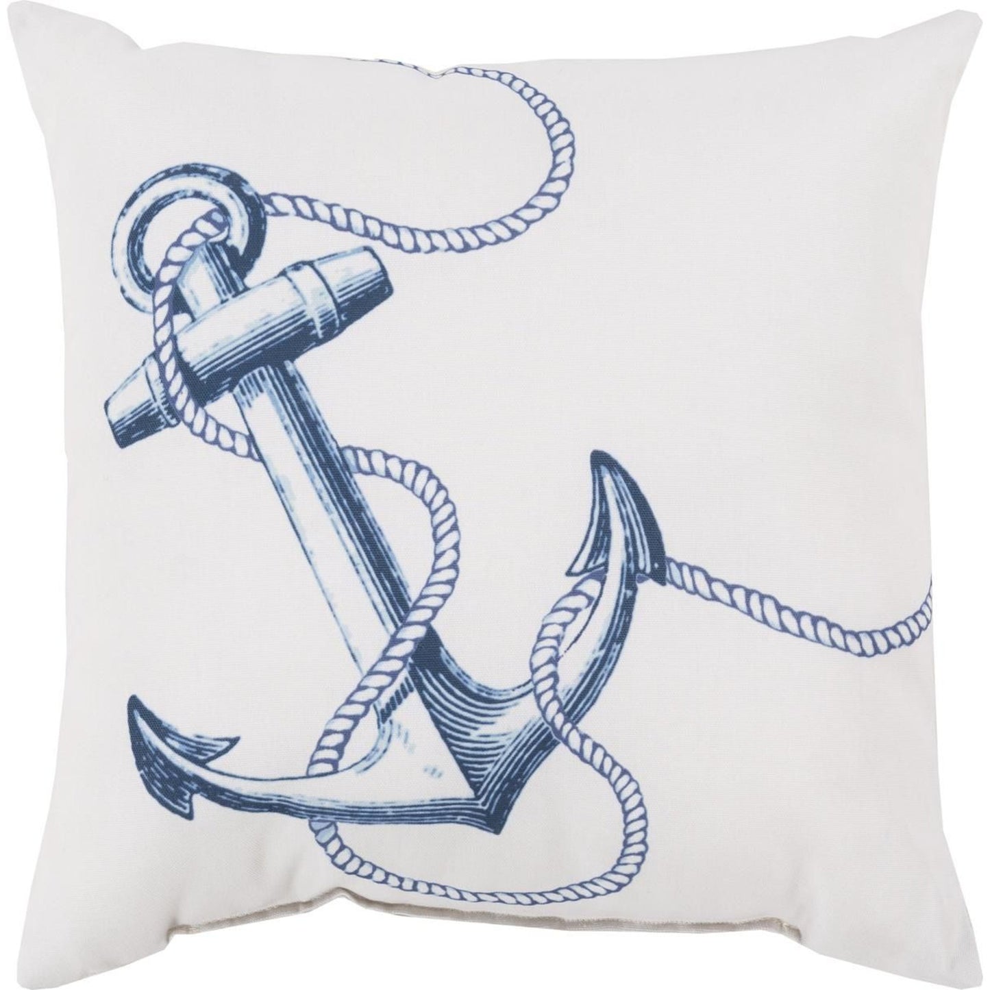 001 O-SURYA-RG155-1818,O-SURYA-RG155-2020,O-SURYA-RG155-2626 | Primary Silo | Rain Indoor/Outdoor Pillow by Livabliss in ivory, cobalt, sky blue. Made from front: 100% polyester, back: 100% polyester in a coastal style.