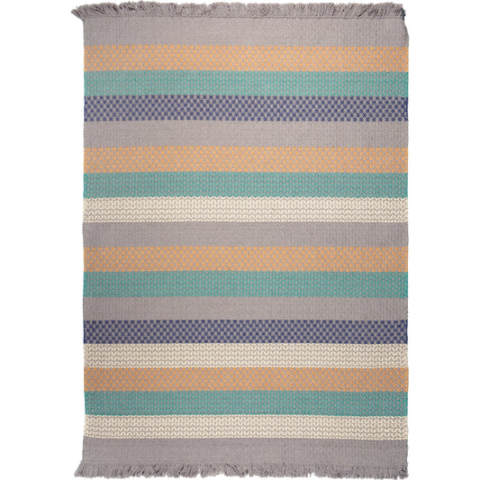 Riga Rug - 12694 by Surya in teal, gray, mustard. Made from 100% wool in a unique style.