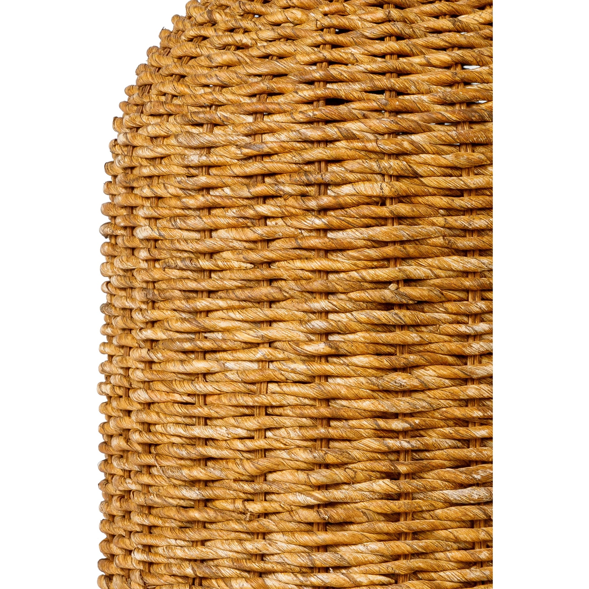 Regatta - 32427 by Livabliss in body: beige, shade: white, finial: black, harp: metallic - nickel, cord: black and naturalpainted. Made from shade (outside): linen, shade (inside): polyester, body: seagrass, finial: metal, harp: 