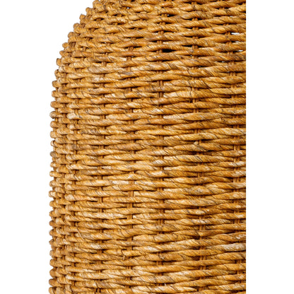 Regatta - 32427 by Livabliss in body: beige, shade: white, finial: black, harp: metallic - nickel, cord: black and naturalpainted. Made from shade (outside): linen, shade (inside): polyester, body: seagrass, finial: metal, harp: 