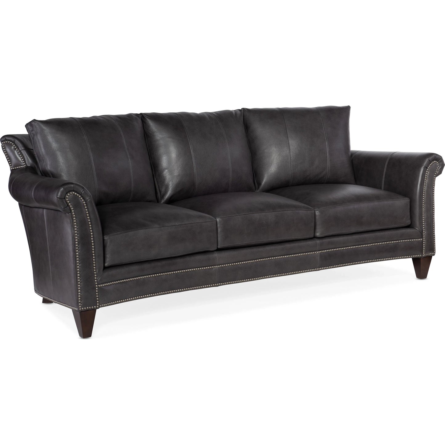 001 SI-1873193 | Primary Silo | Richardson Stationary Sofa by Bradington-Young by Hooker Furniture. Made from 100% leather in a unique style.