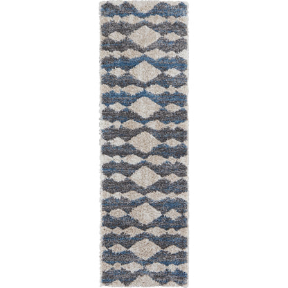 Mynka Transitional Diamond Rug - 39IFF by Feizy. Made from polyester in a unique style.