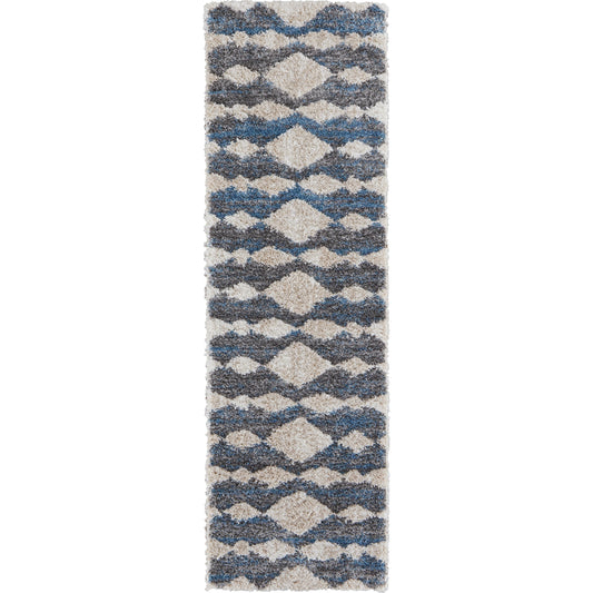 Mynka Transitional Diamond Rug - 39IFF by Feizy. Made from polyester in a unique style.