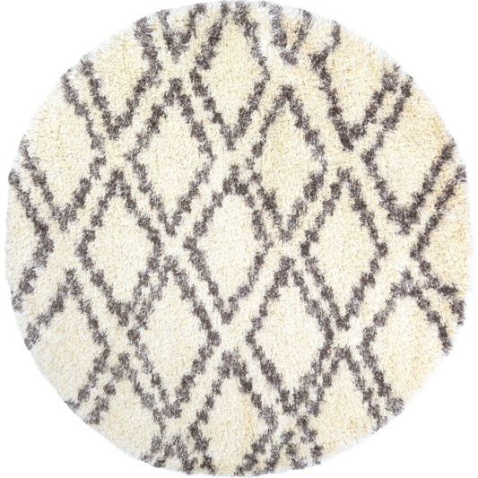 Rhapsody Rug - 16227 by Livabliss in cream, gray, charcoal, dark brown. Made from 40% polyester, 40% wool in a unique style.