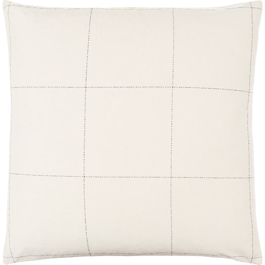 Ranchi Pillow - 481795 by Livabliss in off-white. Made from front: 100% cotton, back: 100% cotton in a modern style.