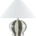 Rethel Small Accent Table Lamp by Livabliss in glazed. Made from ceramic, linen, polyester in a eclectic & global style.