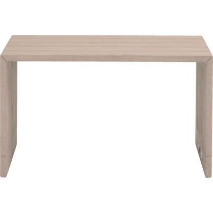 Rhode Coffee Table by Essentials For Living in oat flat rope, washed ever teak. Made from solid teak wood, aluminum in a transitional style.