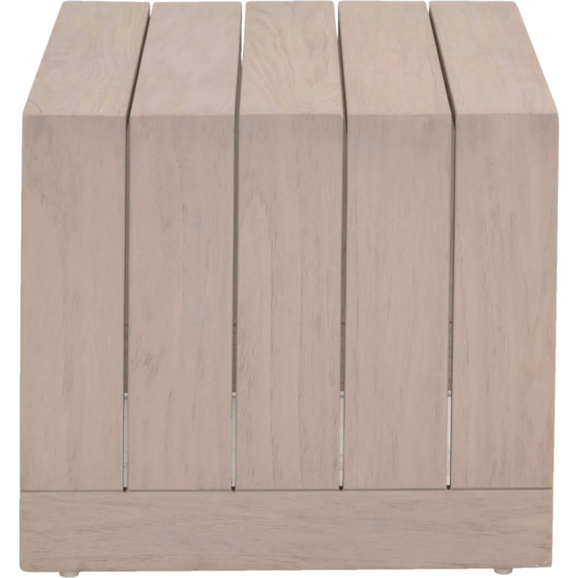 Rhode Coffee Table by Essentials For Living in oat flat rope, washed ever teak. Made from solid teak wood, aluminum in a transitional style.