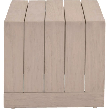 Rhode Coffee Table by Essentials For Living in oat flat rope, washed ever teak. Made from solid teak wood, aluminum in a transitional style.