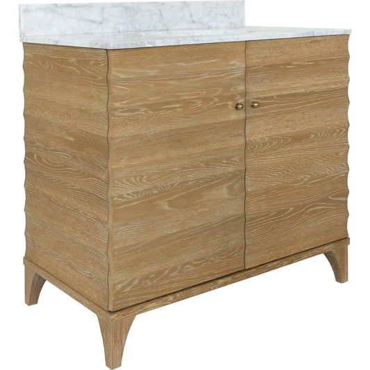 Rhodes Bath Vanity by Worlds Away in cerused oak. Made from unique in a cottage & farmhouse style.