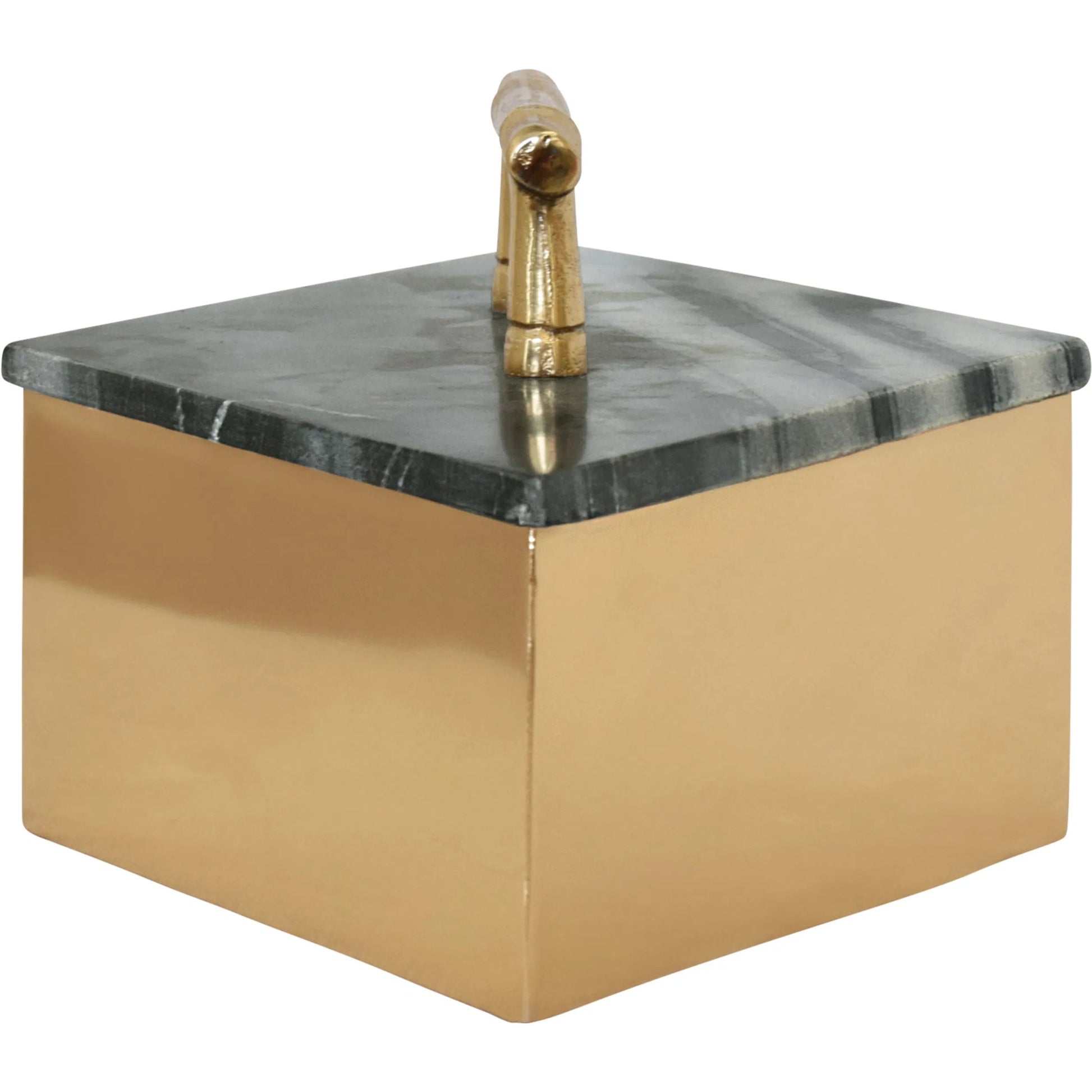 Rhoma Diamond Shaped Brass Box by Worlds Away in gold. Made from unique in a modern style.