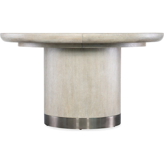 001 SI-2133628 | Primary Silo | Modern Mood Round Dining Table by Hooker Furniture. Made from oak veneers, metal in a modern style.