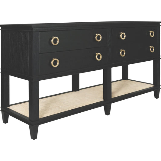 Richmond Four Drawer Console by Worlds Away. Made from unique in a unique style.