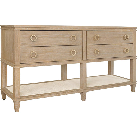 Richmond Four Drawer Console by Worlds Away. Made from unique in a unique style.