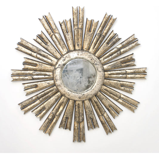 Rinaldo Starburst Antique Mirror by Worlds Away. Made from hardwood, glass in a traditional style.