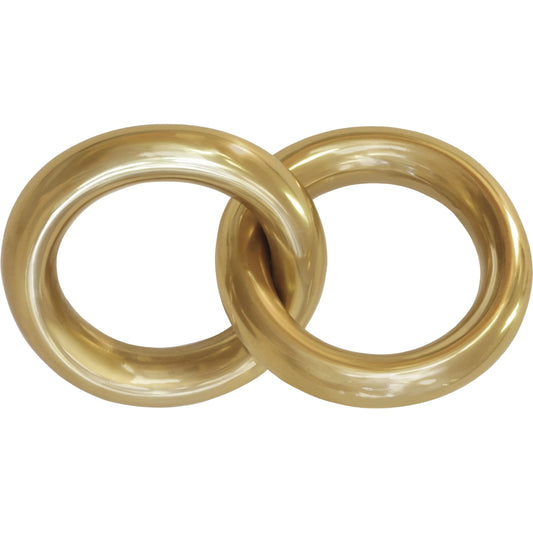 Rings Circle Link Object by Worlds Away in gold. Made from unique in a unique style.