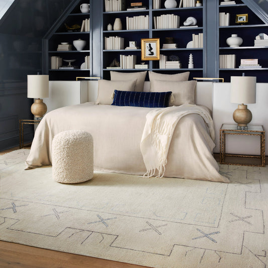 Riviera Rug - 7278 by Surya in cream, gray, pale blue. Made from unique in a unique style.