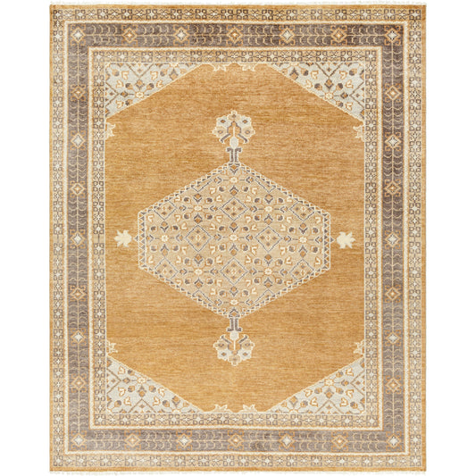 Riviera Rug - 28367 by Surya in amber, gray, pale blue, cream. Made from new zealand wool, cotton in a unique style.