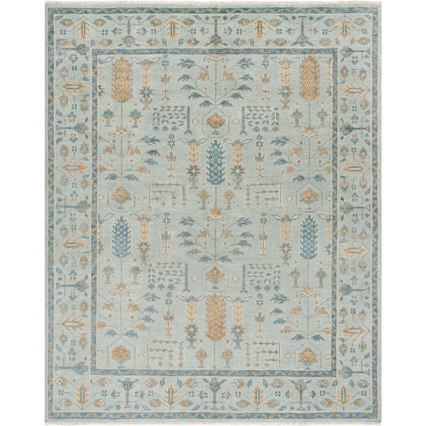 001 SI-2165432,SI-2165433,SI-2165434,SI-2165435,SI-2165436,SI-2165437 | Primary Silo | Riviera Rug - 534625 by Surya in silver, ash, sage. Made from new zealand wool, cotton in a unique style.