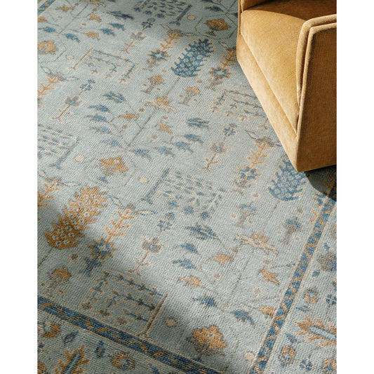 Riviera Rug - 534625 by Surya in silver, ash, sage. Made from new zealand wool, cotton in a unique style.
