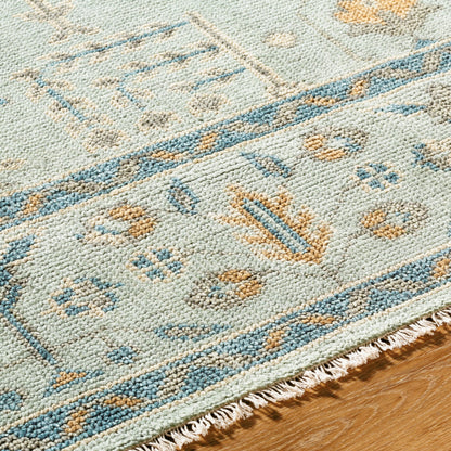 Riviera Rug - 534625 by Surya in silver, ash, sage. Made from new zealand wool, cotton in a unique style.