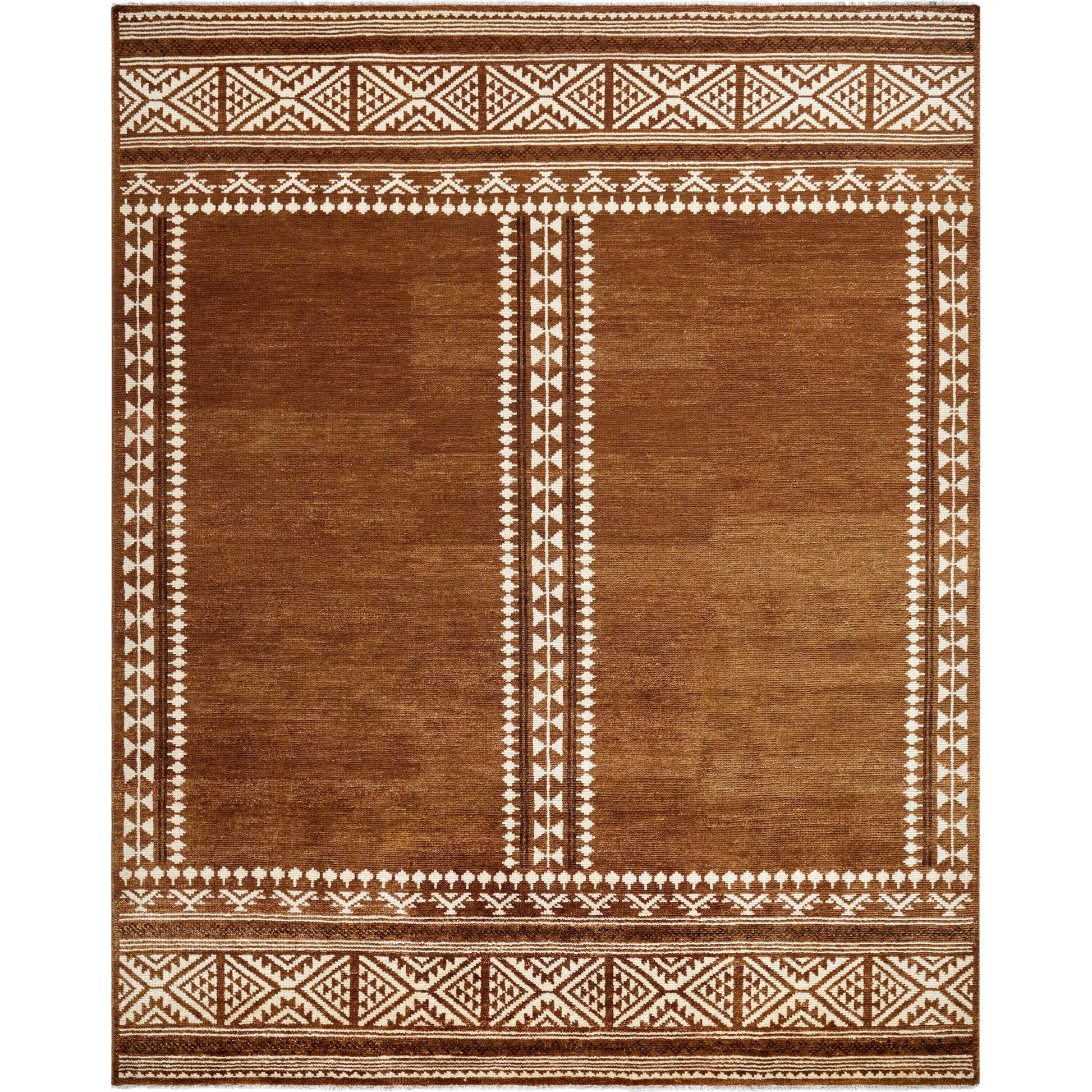 Riviera RIV-2306 Rug by Surya in chestnut, ivory, cocoa. Made from new zealand wool, cotton in a unique style.