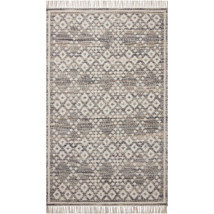 Rivers RIV-01 Rug by Angela Rose x Loloi in denim, ivory. Made from wool / jute / cotton in a unique style.