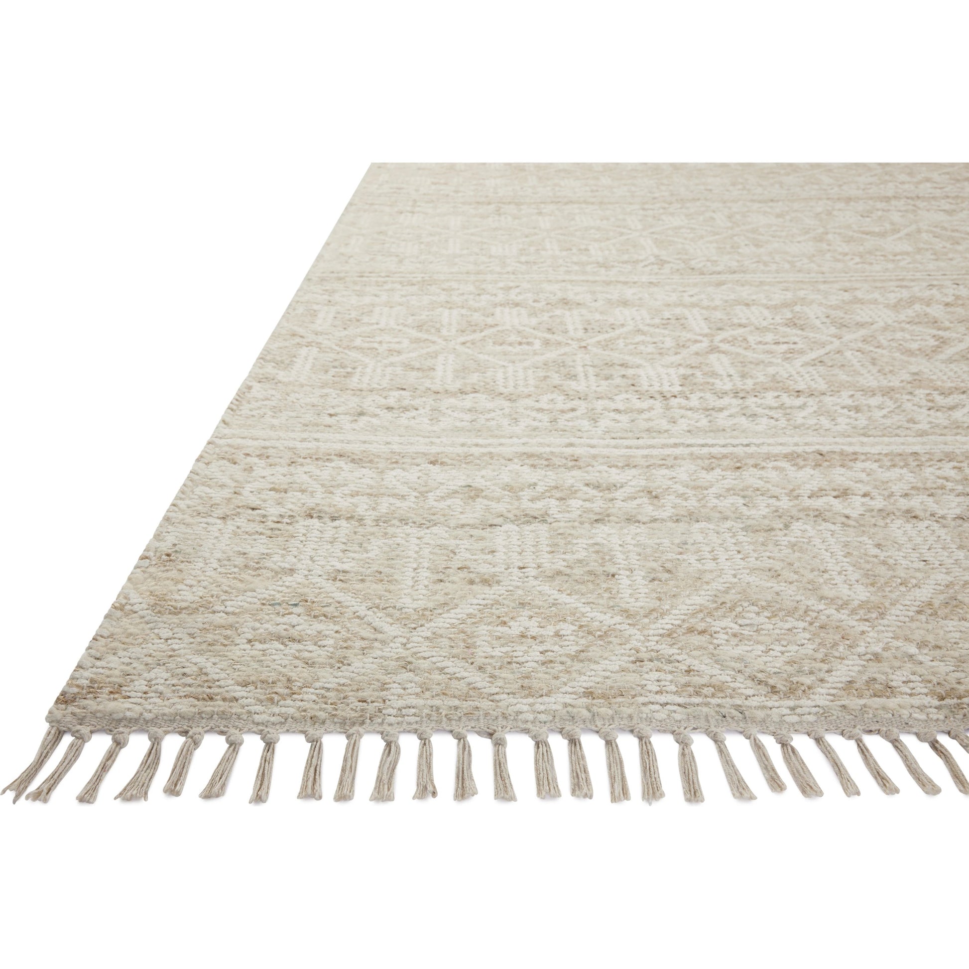 Rivers RIV-03 Rug by Angela Rose x Loloi in sand, ivory. Made from wool / jute / cotton in a unique style.
