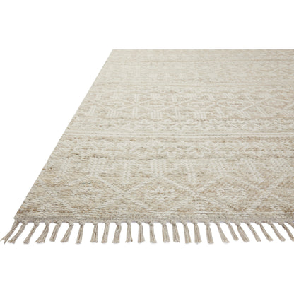 Rivers RIV-03 Rug by Angela Rose x Loloi in sand, ivory. Made from wool / jute / cotton in a unique style.