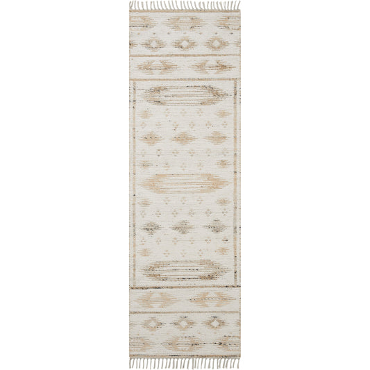 Rivers RIV-04 Rug by Angela Rose x Loloi in natural, ivory. Made from wool / jute / cotton in a unique style.