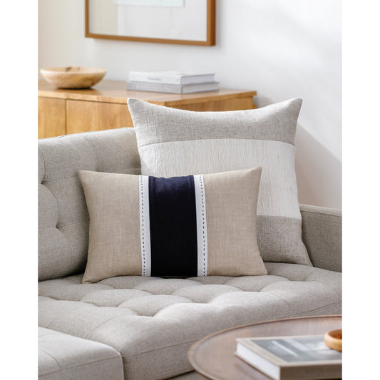 Ritzy Pillow - 516862 by Surya in black, white. Made from cotton in a modern style.