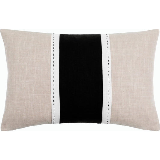 Ritzy Pillow - 516862 by Surya in black, white. Made from cotton in a modern style.