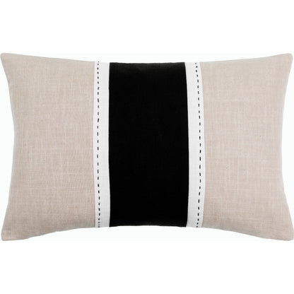 Ritzy Pillow - 516862 by Surya in black, white. Made from cotton in a modern style.