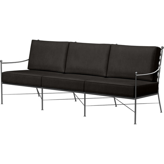 Provence Outdoor Sofa by Sunset West. Made from wrought iron in a modern style.