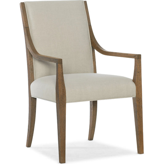 Chapman Upholstered Arm Chair (Set of 2) by Hooker Furniture in samantha taupe and sorrel. Made from white oak, fabric in a modern style.